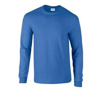 Premier Men's Ginmill Checked Long-Sleeved Shirt in Blue | Size: Large Premier Blue L