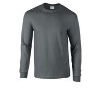 Premier Men's Ginmill Checked Long-Sleeved Shirt in Charcoal | Size: 5XL Premier Charcoal 5XL