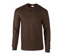 Premier Men's Ginmill Checked Long-Sleeved Shirt in Chocolate | Size: 3XL Premier Chocolate 3XL
