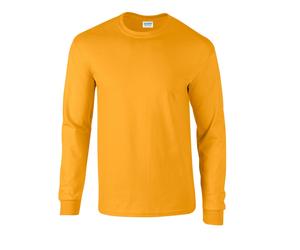 Premier Men's Ginmill Checked Long-Sleeved Shirt in Gold | Size: 3XL Premier Gold 3XL