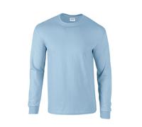 Premier Men's Ginmill Checked Long-Sleeved Shirt in Light Blue | Size: 3XL Premier Light Blue 3XL