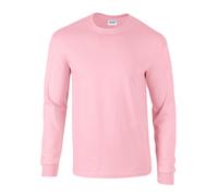 Premier Men's Ginmill Checked Long-Sleeved Shirt in Light Pink | Size: Small Premier Light Pink S