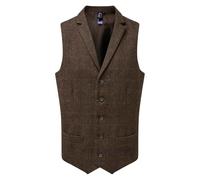 Premier Mens Herringbone Waistcoat PC5505