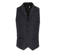 Premier Men's Herringbone Waistcoat in Charcoal | Size: XS Premier Charcoal XS