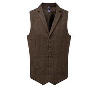 Premier Mens Herringbone Waistcoat PC5505
