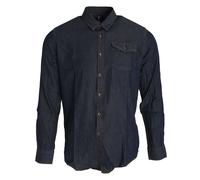 Premier Men's Jeans Stitch Long Sleeve Denim Shirt in Indigo | Size: 2XL Premier Indigo 2XL