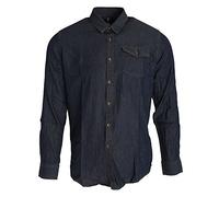 Premier Mens Jeans Stitch Long Sleeve Denim Shirt (M) (Indigo Denim)