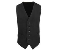 Premier Men's Lined Waistcoat in Black | Size: Large Premier Black L