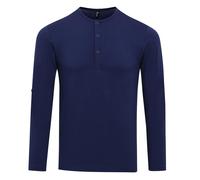 Premier Men's Long John Roll Sleeve Tee in Indigo | Size: 2XL Premier Indigo 2XL