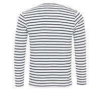 Premier Long John Roll-sleeve Tee White/Navy M