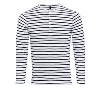 Premier Men's Long John Rolled Sleeves T-Shirt in Off-White | Size: Medium Premier Off-White M