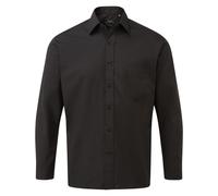 Premier Mens Long Sleeve Easy Care Poplin Shirt Office Work Casual Business