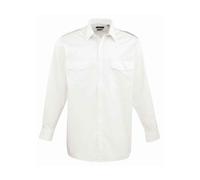 PREMIER MENS LONG SLEEVE PILOT SHIRT COLLAR 14.5 - 19 PR210