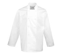 Premier Men's Long-Sleeved Chef Jacket in White | Size: 5XL Premier White 5XL