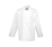 Premier Men's Long-Sleeved Chef Jacket in White | Size: Small Premier White S