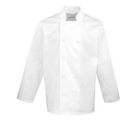 Premier Mens Long-Sleeved Chef Jacket - White - 5XL - White