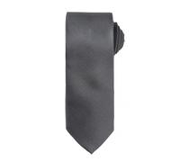 Premier Men's Micro Waffle Formal Work Tie in Dark Grey Premier Dark Grey One Size