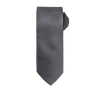 Premier Mens Micro Waffle Formal Work Tie (One Size) (Dark Grey)