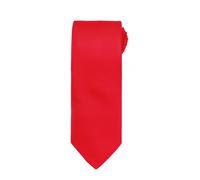Premier Men's Micro Waffle Formal Work Tie in Red Premier Red One Size