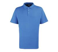 Premier Mens Pique Stud Front Polo Shirt (Royal Blue) - Size 4XL
