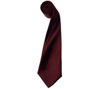 Premier Mens Plain Satin Tie (Narrow Blade) (Pack of 2) RW6934
