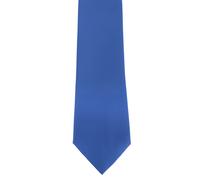 Premier Men's Plain Satin Tie (Narrow Blade) Pack of 2 in Mid Blue Premier Mid Blue One Size