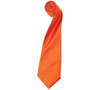 Premier Mens Plain Satin Tie (Narrow Blade) (Terracotta) - Teal - One Size