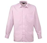 Premier Colours Mens Long Sleeve Poplin Formal Work Shirt