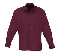 Premier Mens Poplin Long-Sleeved Shirt PC5488