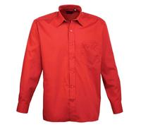 Premier Mens Poplin Long-Sleeved Shirt PC5488
