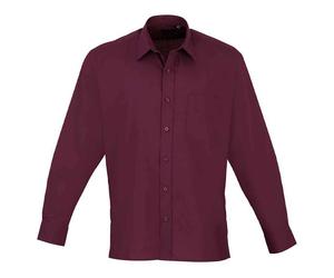 Premier Mens Poplin Long-Sleeved Shirt PC5488