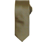 Premier Men's Puppy Tooth Formal Work Tie in Gold Premier Gold One Size