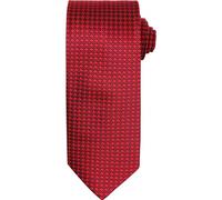 Premier Men's Puppy Tooth Formal Work Tie Pack of 2 in Red Premier Red One Size