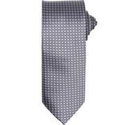 Premier Men's Puppy Tooth Formal Work Tie Pack of 2 in Silver Premier Silver One Size