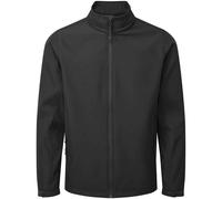 (XL, Black) Premier Mens Recycled Wind Resistant Soft Shell Jacket