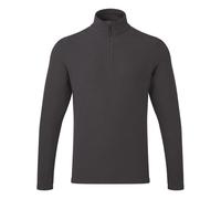 Premier Men's Recyclight Quarter Zip Fleece Top in Dark Grey | Size: Large Premier Dark Grey L