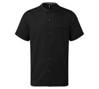 Premier Men's Recyclight Short-Sleeved Chef Shirt in Black | Size: Small Premier Black S