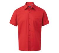 Premier Mens Short Sleeve Easy Care Poplin Shirt Office Work Casual Business