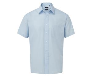 Premier Mens Short Sleeve Easy Care Poplin Shirt Office Work Casual Business