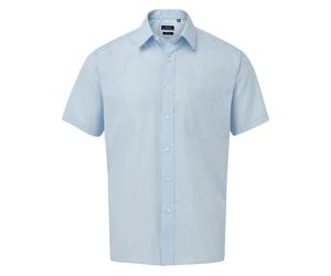 Premier Mens Short Sleeve Easy Care Poplin Shirt Office Work Casual Business