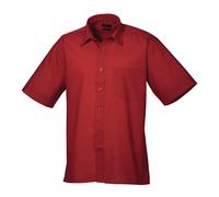 Premier Mens Short Sleeve Poplin Shirt PC3227
