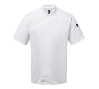 Premier Men's Short-Sleeved Chef Jacket in White | Size: Large Premier White L