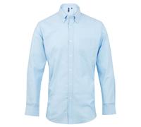 Premier Men's Signature Oxford Long Sleeve Work Shirt in Light Blue | Size: 15.5 in Premier Light Blue 15.5 in