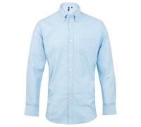 Premier Men's Signature Oxford Long-Sleeved Shirt in Light Blue | Size: 17.5 in Premier Light Blue 17.5 in