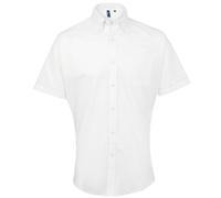 Premier Men's Signature Short-Sleeved Shirt in White | Size: 22 inches Premier White 22 inches