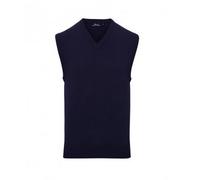 Premier Mens Sleeveless Cotton Acrylic V Neck Sweater PC3107