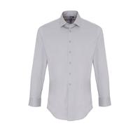 Premier Mens Stretch Fit Poplin Long Sleeve Shirt RW6590