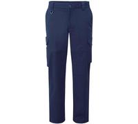 Premier Men's Stretchchecker Cargo Trousers in Navy | Size: Medium Premier Navy M