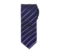 Premier Men's Stripe Tie in Dark Navy Premier Dark Navy One Size