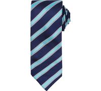 Premier Men's Stripe Waffle Tie in Mid Navy Premier Mid Navy One Size